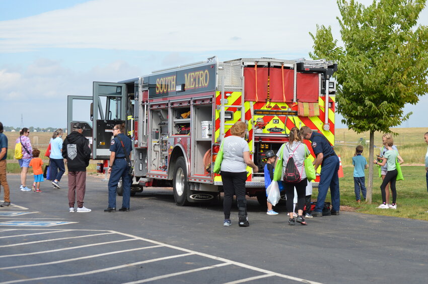 Attendees at the 2023 RexRun were able to visit with South Metro Fire Rescue on Aug. 26, 2023, at the Arapahoe County Fairgrounds.